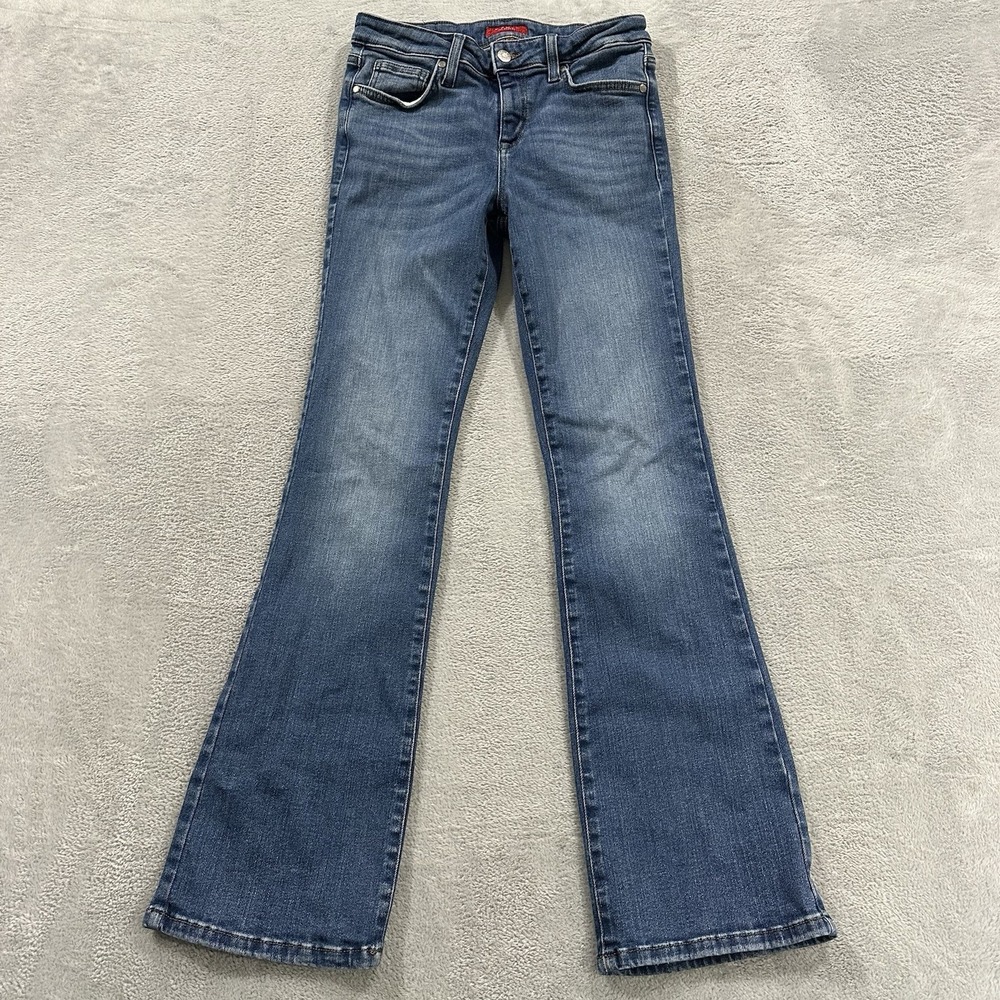 Guess Jeans Women's 28 Boot Bootcut Mid Rise Y2K Blue Baddie Boho Denim